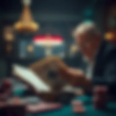 Immersed in Poker Literature A reader immersed in a poker masterpiece