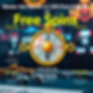 An infographic illustrating the mechanics of free spins