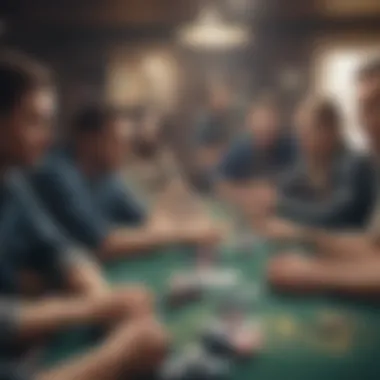 Community Engagement in Poker Engaged community members discussing poker strategies