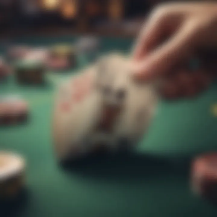 Dynamic online poker gameplay showcasing strategic moves