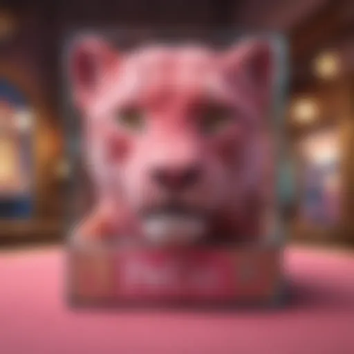 Visual representation of the Pink Panther slot game interface