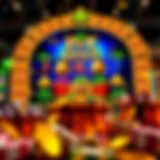 Colorful depiction of the Pot of Gold game interface.