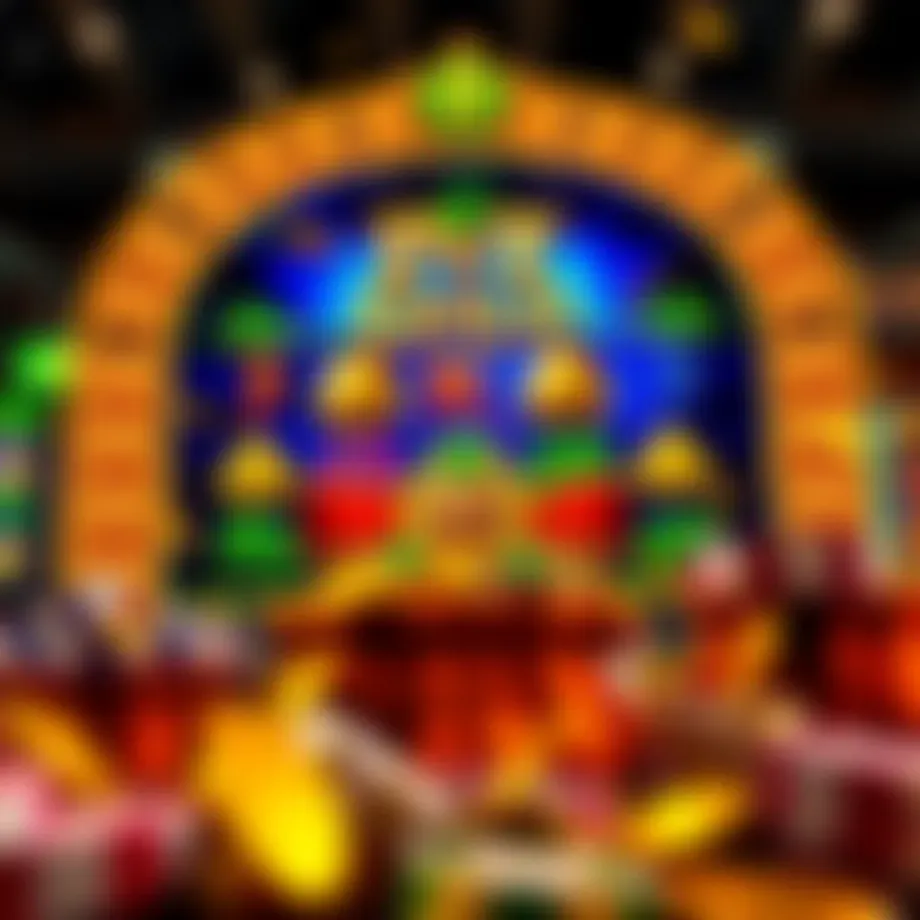 Colorful depiction of the Pot of Gold game interface.