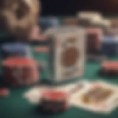 The Variety of Casino Card Games A display of various casino game cards arranged aesthetically