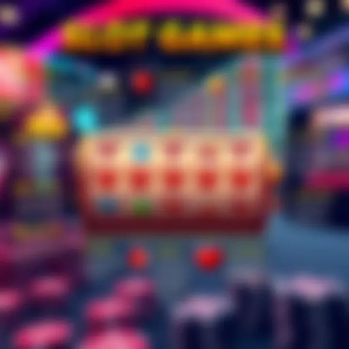 An animated infographic illustrating strategies for slot game success