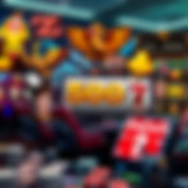 A collage of various themes found in popular slot games