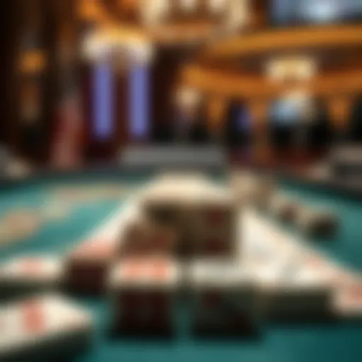 Elegant pai gow tiles arranged on a table
