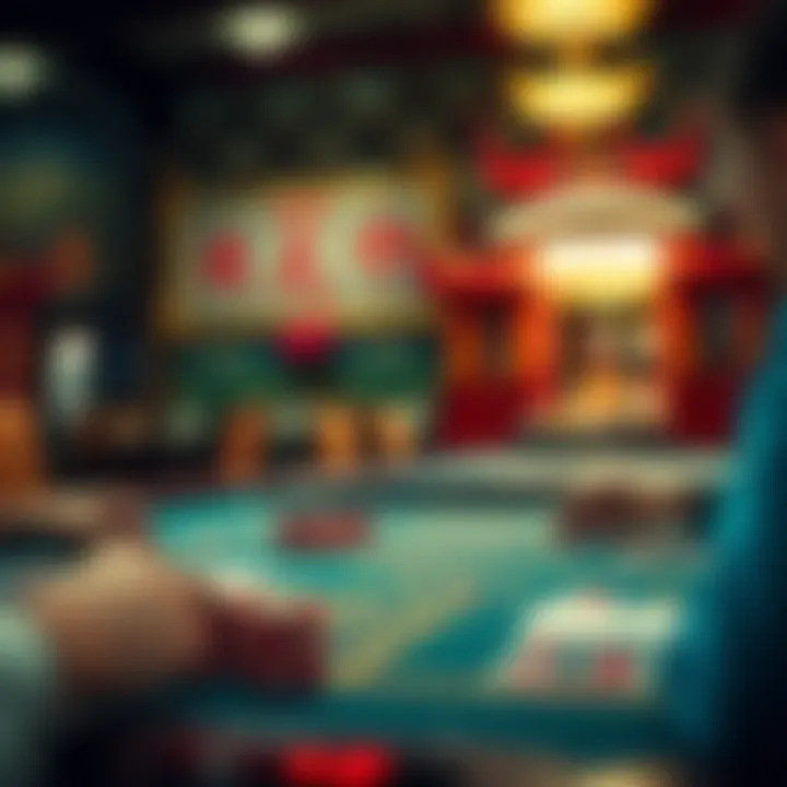 A historic depiction of the origins of pai gow