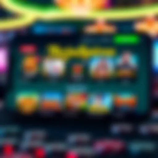 User Interface of TwinSpires Casino App User interface of TwinSpires Casino App showcasing various games