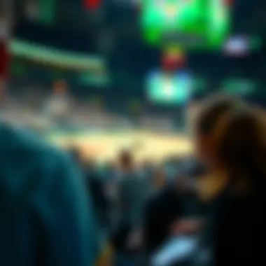 Enhancing Fan Experience Through Technology Fans engaging with DraftKings app during a Celtics game
