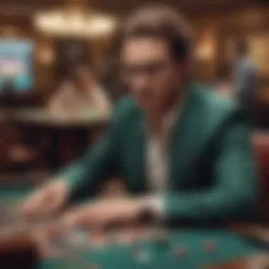 Strategist Contemplating Next Move A strategist contemplating their next move at a table game