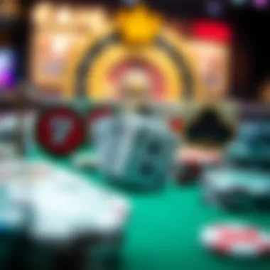 A visual representation of various casino game icons