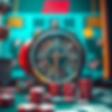 Illustration showing the mechanics of free spins