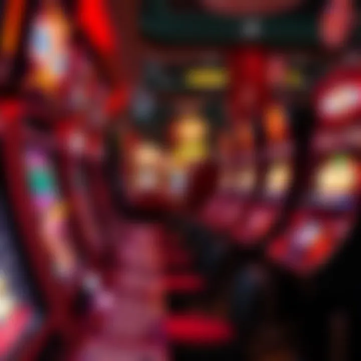 The Allure of Slot Machines Vibrant display of various slot machines lined up in a casino