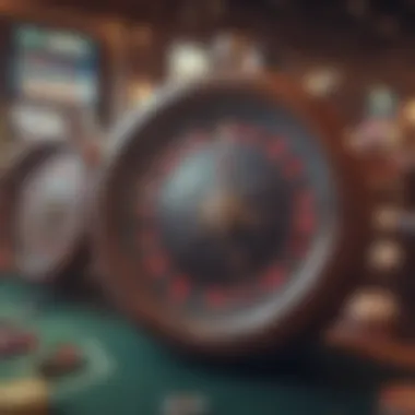 Exploring Online Casino Games Online casino interface with slots and table games