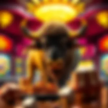 Themes and Graphics of Golden Buffalo An artistic depiction of the themes and graphics in Golden Buffalo