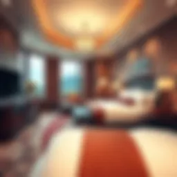 Luxurious hotel suite at Island Resort