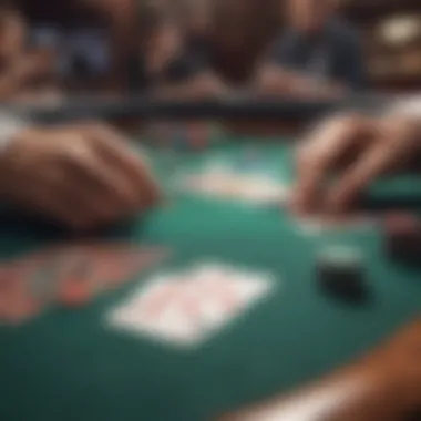 Jackpot Hold'em Table Dynamics Close-up of a Jackpot Hold'em table showcasing betting options