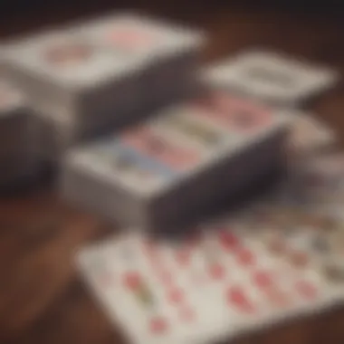 A close-up of casino loyalty cards stacked on a table