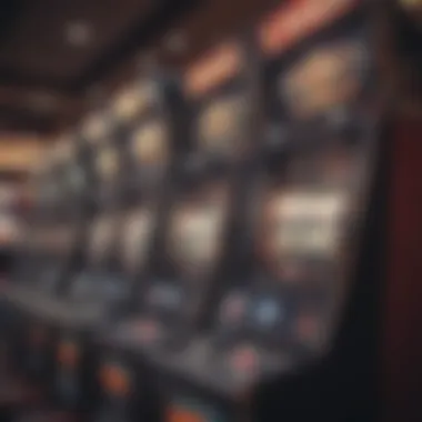Popular Slot Machines at Lucky Lane Casino Close-up of popular slot machines inside Lucky Lane Casino