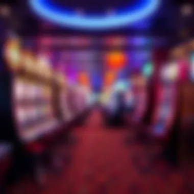 The Thrill of the Casino Floor A vibrant casino floor showcasing popular slot games