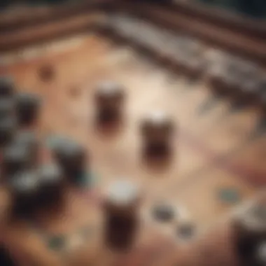 Strategic Gameplay in Backgammon Backgammon board showcasing strategic gameplay