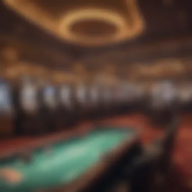 Exciting Gaming Environment at Monarch Casino Vibrant gaming floor filled with slot machines and table games