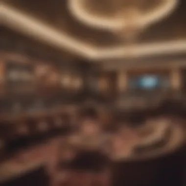 Lavish Lounge Experience at Monarch Casino Luxurious lounge area for guests to relax and socialize