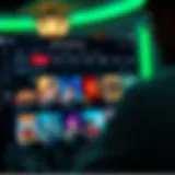 A detailed view of the PokerStars platform interface showcasing game selection