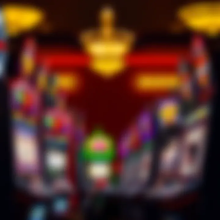 Diverse Selection of Slot Machines Different types of slot machines lined up