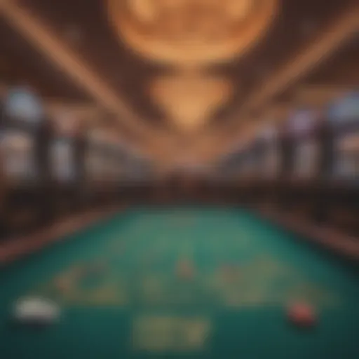 Vibrant casino gaming floor showcasing free play machines