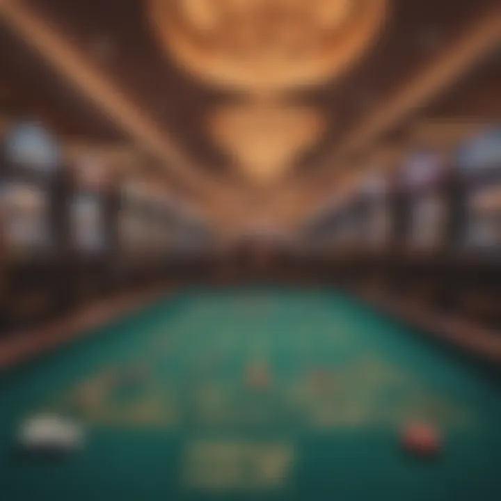 Vibrant casino gaming floor showcasing free play machines