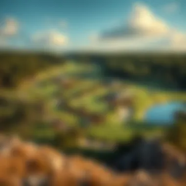 Key Features of the Golf Course Detailed layout of the golf course showcasing key features