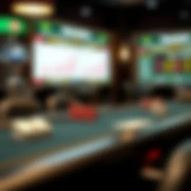 Trends and changes in live casino poker represented through visual elements and charts