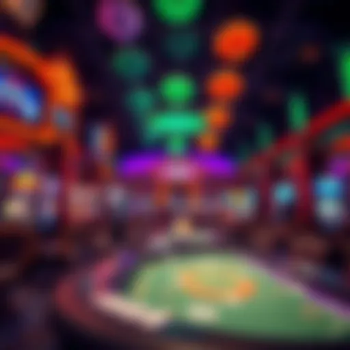 Vibrant environment inside Oneida Turning Stone Casino