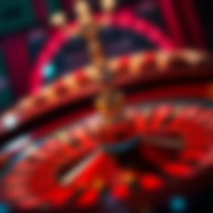 Elegant roulette wheel showcasing vibrant colors