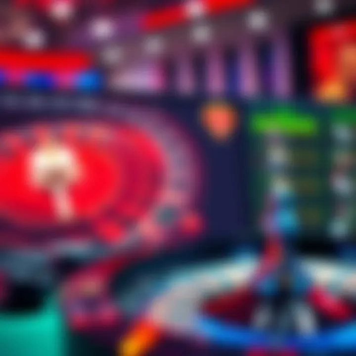 Modern interface of a PC roulette game highlighting features