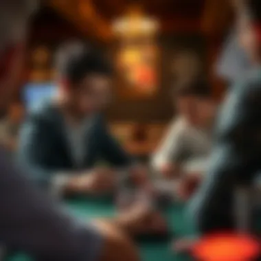 Strategic Analysis in Texas Hold'em A player analyzing their strategy and psychological aspects of poker