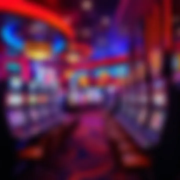 Exciting Gaming Floor Atmosphere Vibrant gaming floor filled with state-of-the-art slot machines