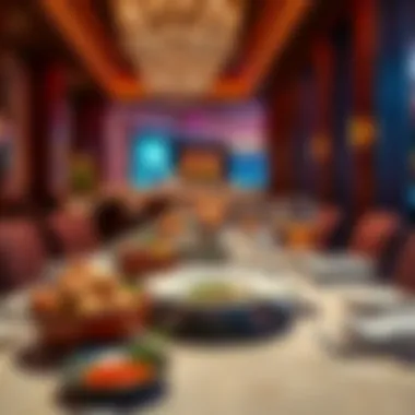 Gourmet Dining at Rio Suites Gourmet dining setting featuring exquisite dishes and elegant decor