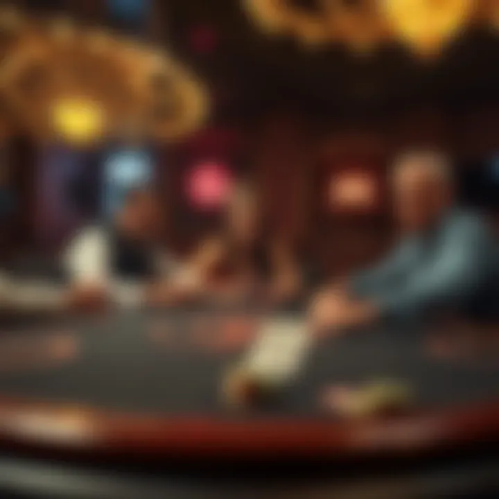 Engaging Poker Table Scene Engaging poker table scene