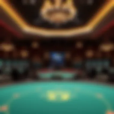 Versatile Event Space at Saratoga Hotel & Casino An event space set up for a grand celebration or performance
