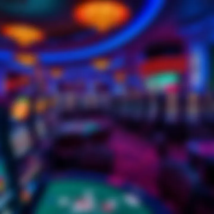 A vibrant gaming floor filled with exciting slot machines and card tables