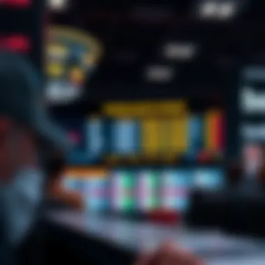 Dynamic Sports Betting Environment Sports betting odds displayed on a screen