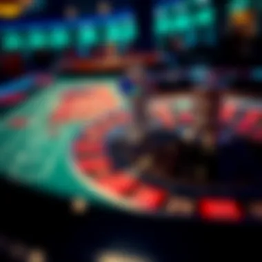 Understanding the Roulette Betting Layout Close-up view of a betting layout on a roulette table
