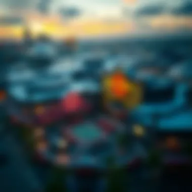 An aerial view of the Tampa Hard Rock venue during the poker tournament