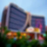 Exterior view of the latest casino in Las Vegas showcasing its innovative architecture