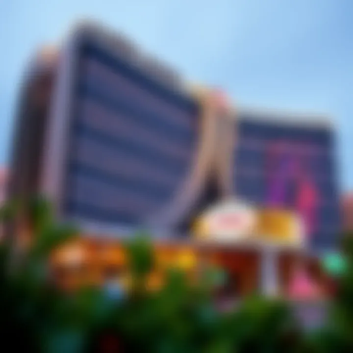 Innovative Architecture of the New Las Vegas Casino Exterior view of the latest casino in Las Vegas showcasing its innovative architecture