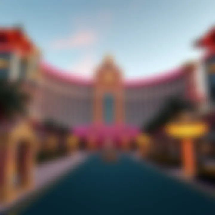 Stunning exterior view of the new hotel casino