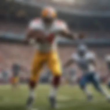 Iconic Touchdown Moment A pivotal moment in NFL history capturing an iconic touchdown.
